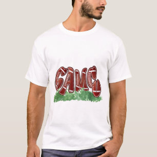 T-shirt Conception de lettrage de football rétro - Chemise