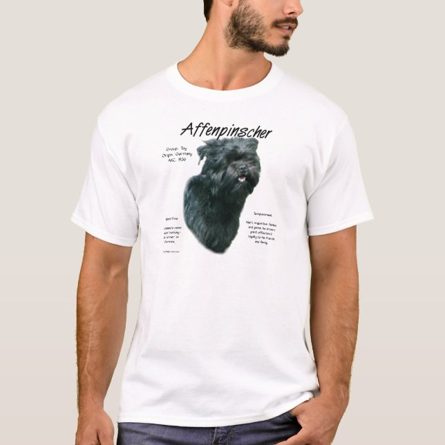 T-shirt Conception de l'historique Affenpinscher (Devant)