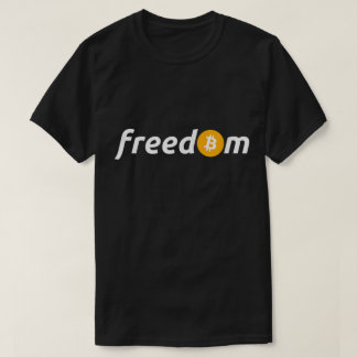 T-shirt Conception de liberté Bitcoin Minimaliste pour inv