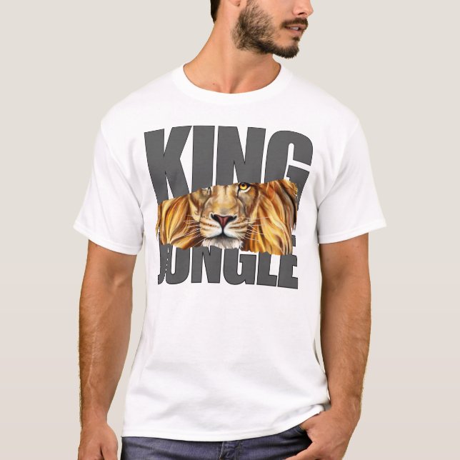 T-shirt conception de lion (Devant)