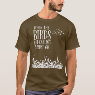 T-shirt Conception de l'observation des oiseaux quand les 