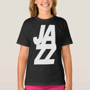 T-shirt conception de logo de musique jazz gras