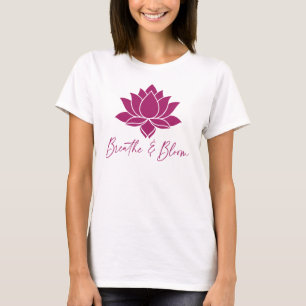 T-shirt Conception de Lotus Respirer & Fleurir