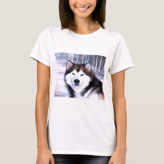 T-shirt Conception de Malamute d'Alaska d'artiste