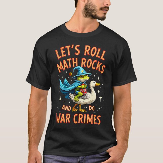 T-shirt Conception de mème de table Frog Wizard Chaos Roll (Devant)