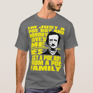 T-shirt Conception de mème drôle d'Edgar Allan Poe Je suis