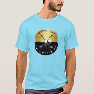 T-shirt Conception de monogramme de golf sur mesure