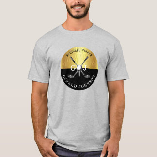 T-shirt Conception de monogramme de golf sur mesure