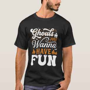 T-shirt Conception de monstres d'Halloween qui veulent jus