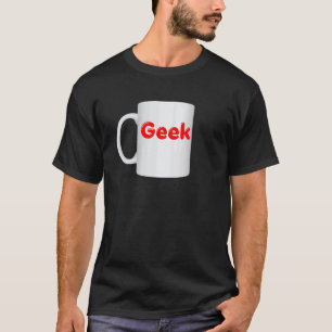 T-shirt Conception de mug geek - Vêtements de tasse à café