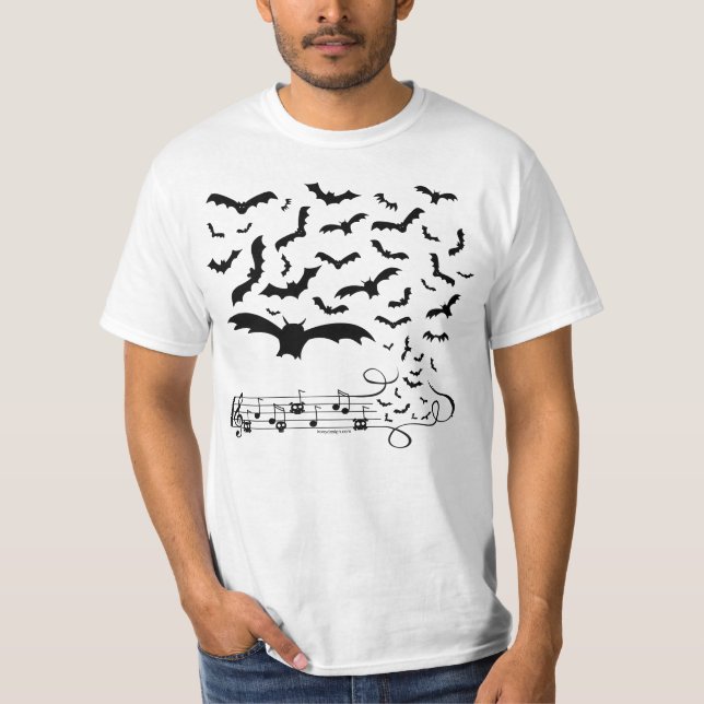 T-shirt Conception de musique de batte (Devant)