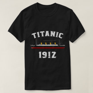 T-shirt Conception de navire vintage Titanic 1912