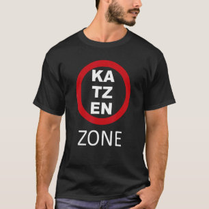 T-shirt Conception de panneau de signalisation de zone de