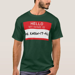 T-shirt Conception de papa mari frère drôle M. je sais tou