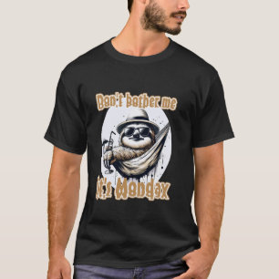 T-shirt Conception de paresseux drôle Lundi Humeur Travail