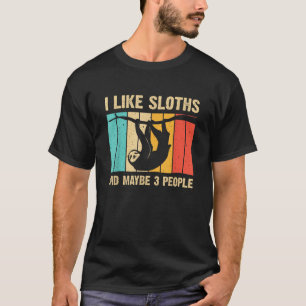 T-shirt Conception de paresseux drôle pour les hommes femm