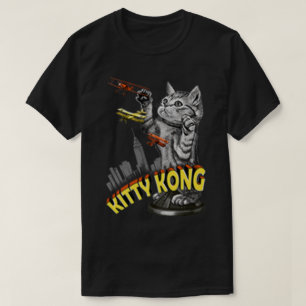 T-shirt Conception de parodie de chat drôle d'attaque de c