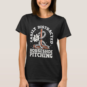 T-shirt Conception de passionné de lancer de fer à cheval