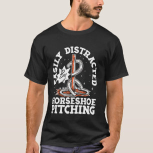 T-shirt Conception de passionné de lancer de fer à cheval