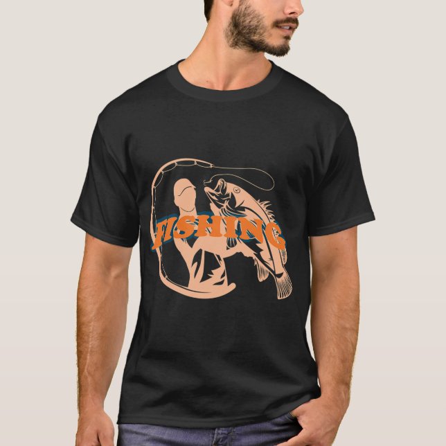 T-shirt Conception de pêche (Devant)