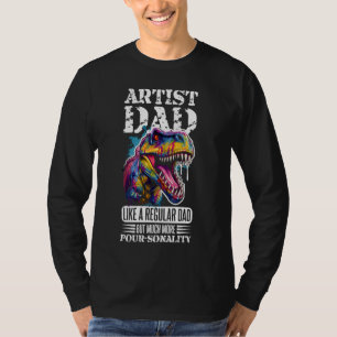 T-shirt Conception de peinture acrylique pour peintre d'ar