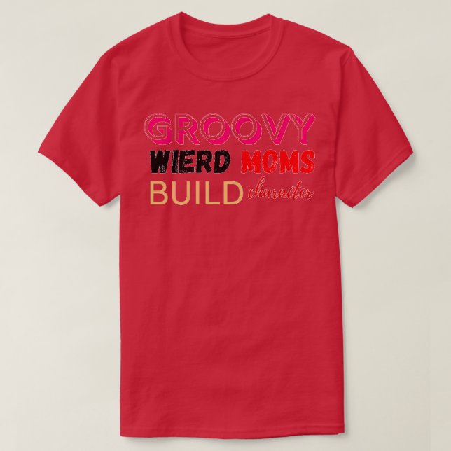 T-shirt Conception de personnage de construction de mamans (Design devant)