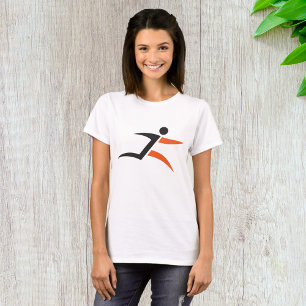 T-shirt Conception de personne en train de courir