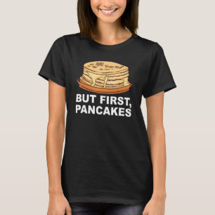 T-shirt Conception de petit-déjeuner de crêpes au sirop d'