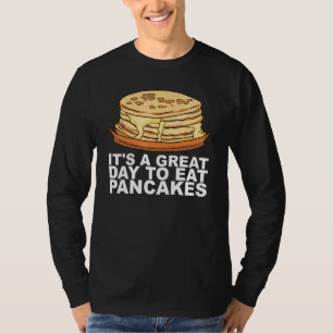 T-shirt Conception de petit-déjeuner de crêpes au sirop d'
