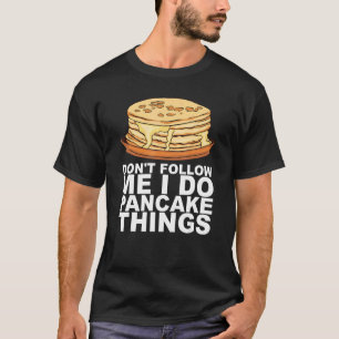 T-shirt Conception de petit-déjeuner de crêpes au sirop d'