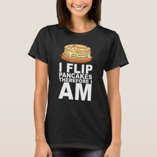 T-shirt Conception de petit-déjeuner de crêpes au sirop d'