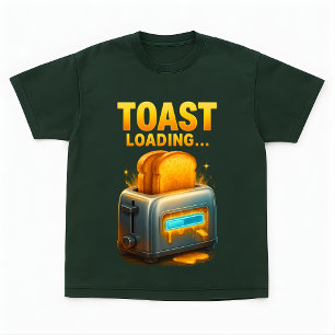 T-shirt Conception de petit-déjeuner drôle de chargement d