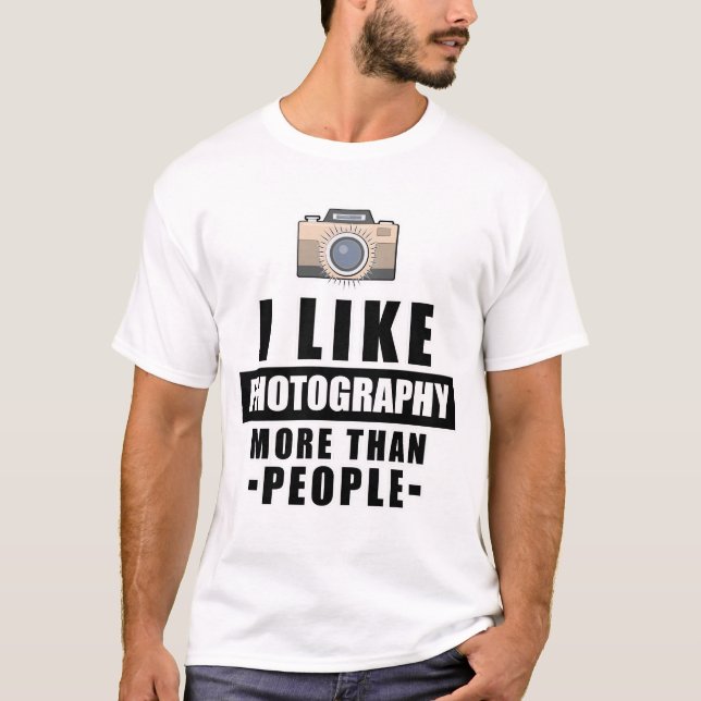 T-shirt Conception de photographie amusante (Devant)