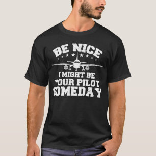 T-shirt Conception de pilote pour hommes femmes Avion d'av
