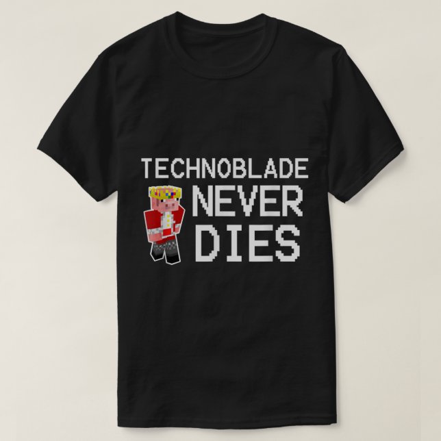 T-shirt Conception de Pixel Hero Never Dies (Design devant)