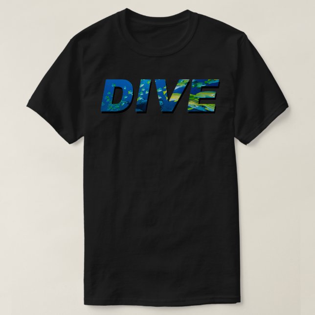 T-SHIRT CONCEPTION DE PLONGÉE EN SCUBA (Design devant)
