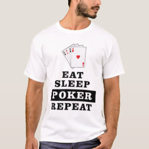 T-shirt Conception de poker drôle