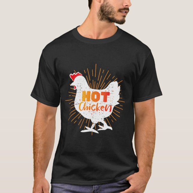 T-shirt Conception de poulet frit Nashville Poulet chaud (Devant)