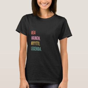 T-shirt Conception de prénom finlandais drôle Rea