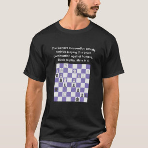 T-shirt conception de problème d'échecs
