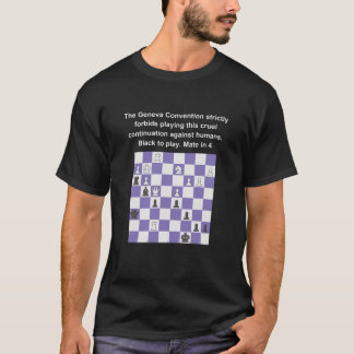 T-shirt conception de problème d'échecs