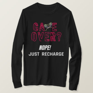 T-shirt Conception de rechargement de jeu néon Game Over