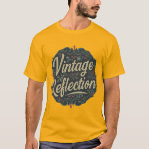 T-shirt Conception de réflexion vintage