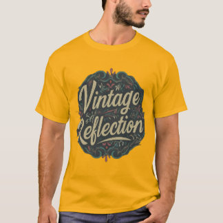 T-shirt Conception de réflexion vintage