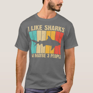 T-shirt Conception de requin drôle pour enfants hommes fem