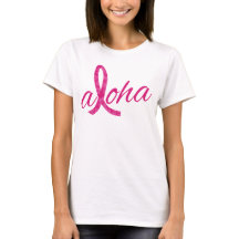 Conception de ruban rose Esprit Aloha pour le canc