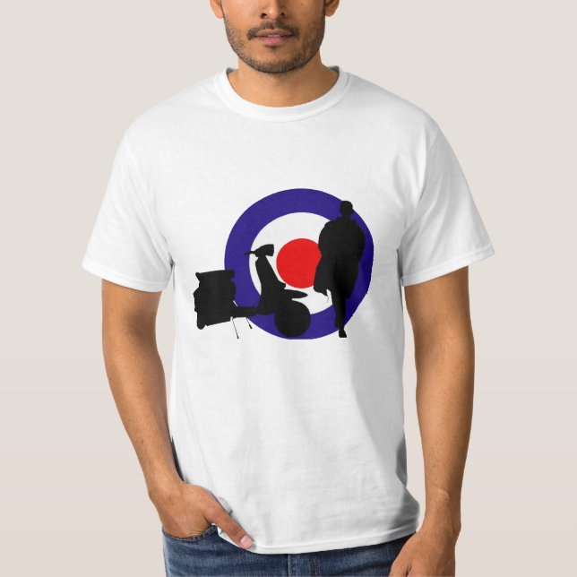 T-SHIRT CONCEPTION DE SCOOTER DE CIBLE DE MOD (Devant)