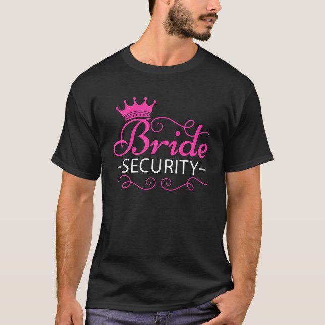 T-shirt Conception de sécurité de mariée pour enterrement  (Devant)