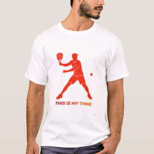 T-shirt Conception de silhouette d'action de lifestyle Pad