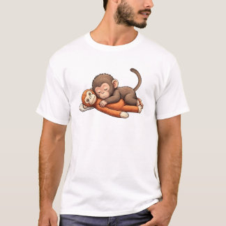 T-shirt Conception de singe bébé poing